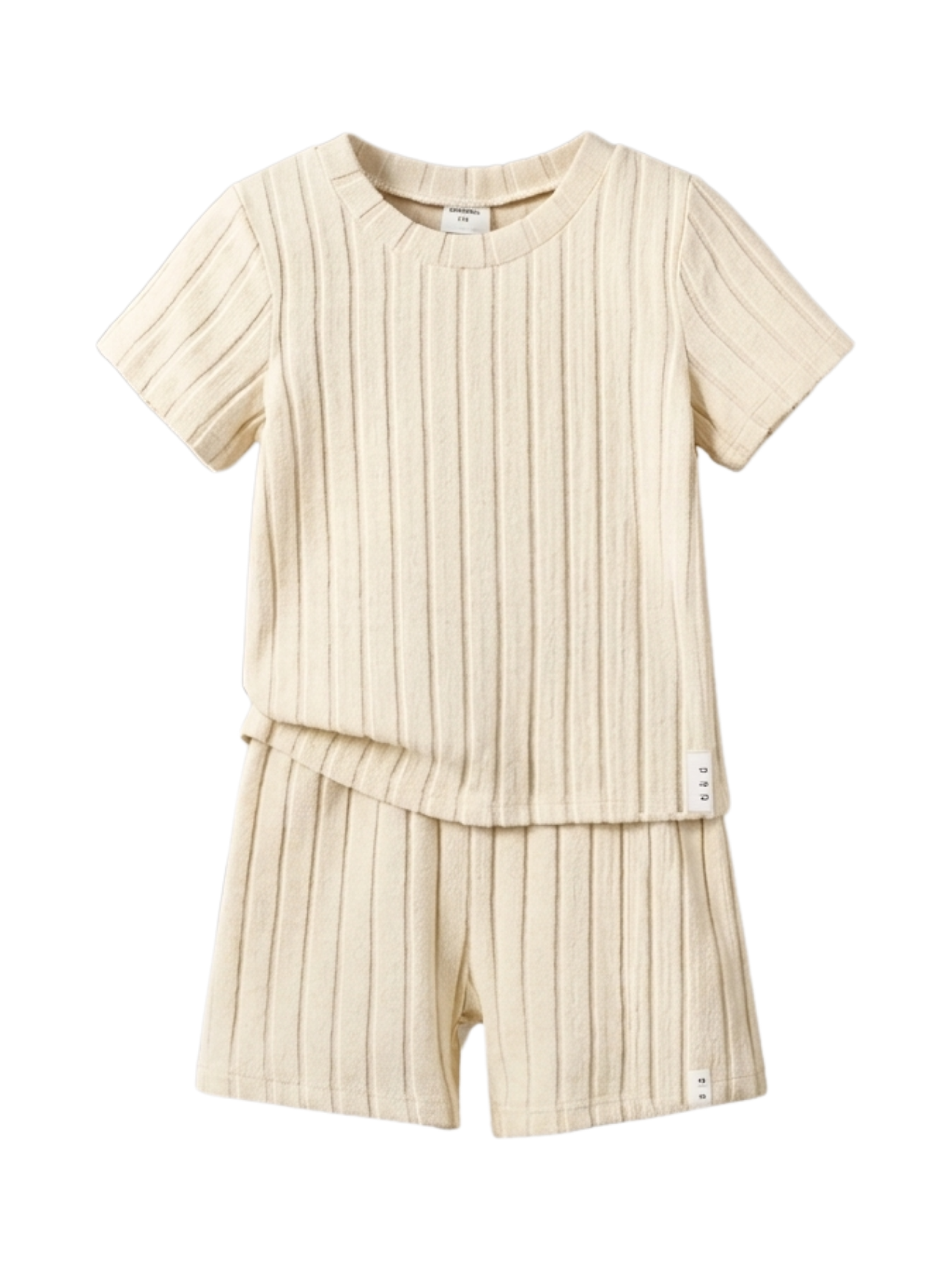 Kids ribbed T-Shirt & Shorts Set