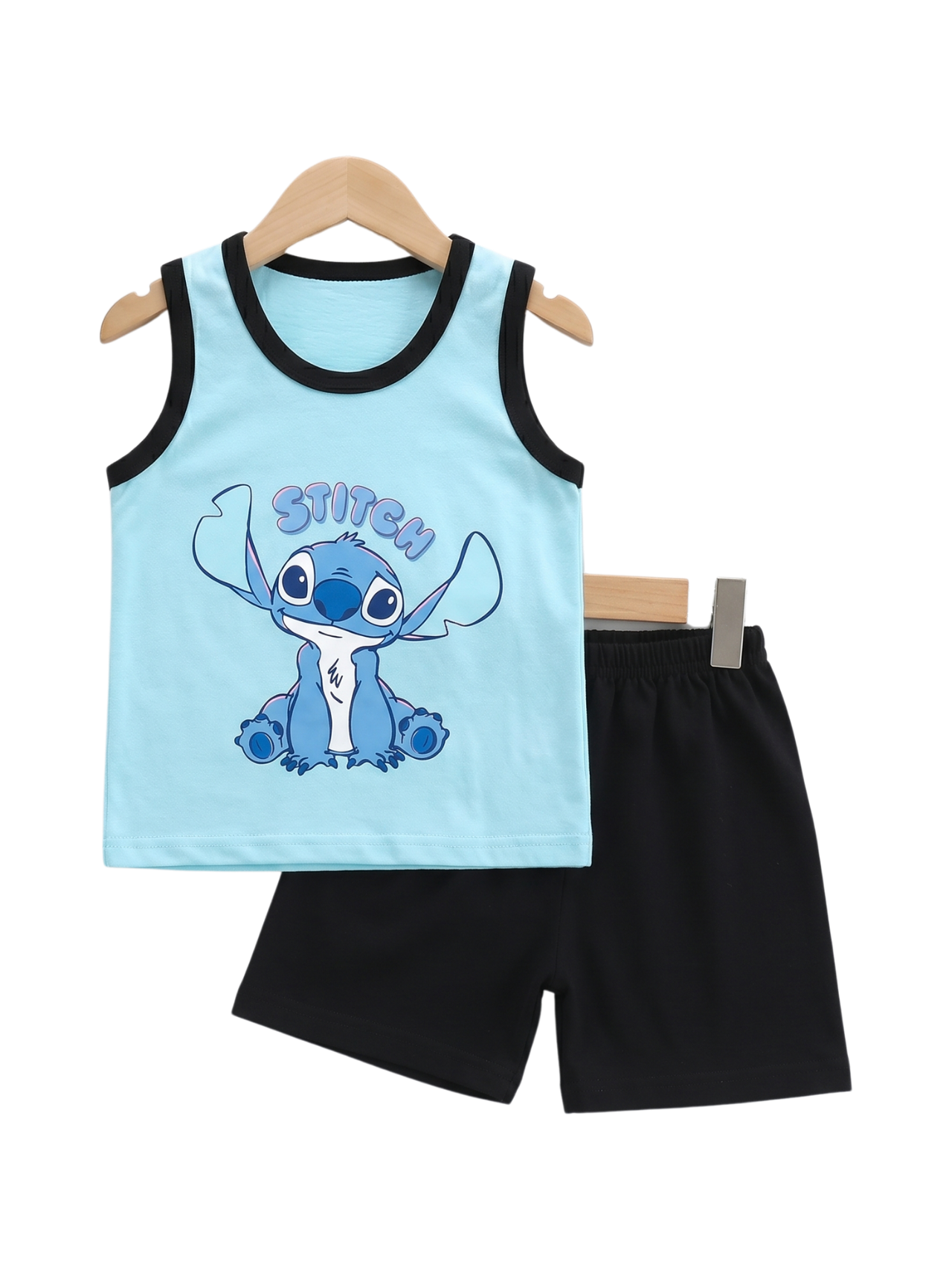 Kids Printed Tank Top & Shorts Set