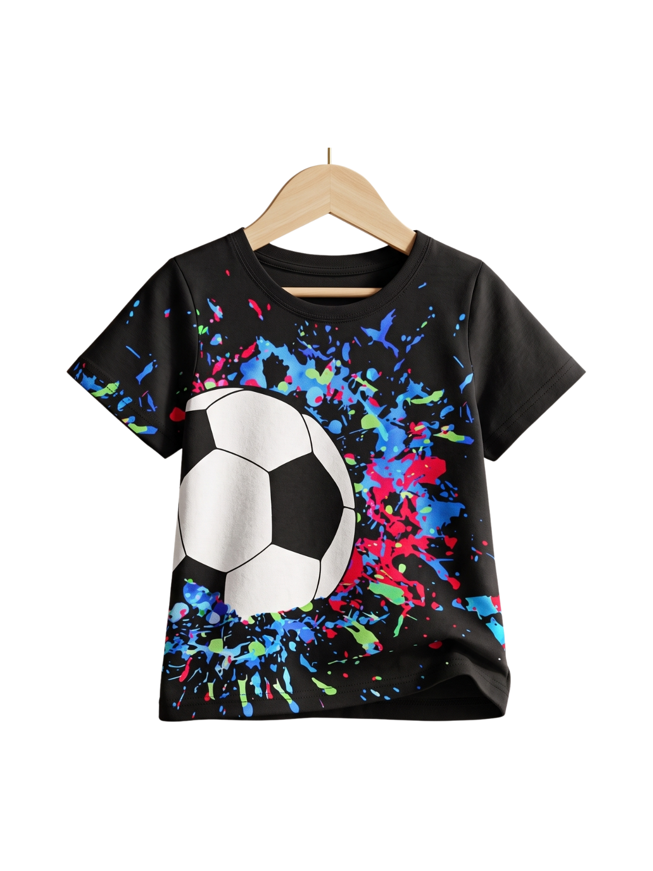 Boys Football Drop-Shoulder Graphic T-Shirt