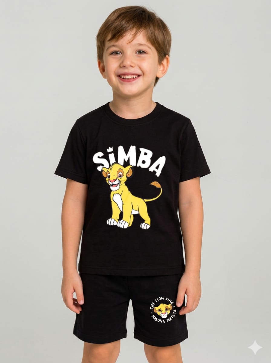 Boys Lion King Simba T-Shirt & Shorts Set