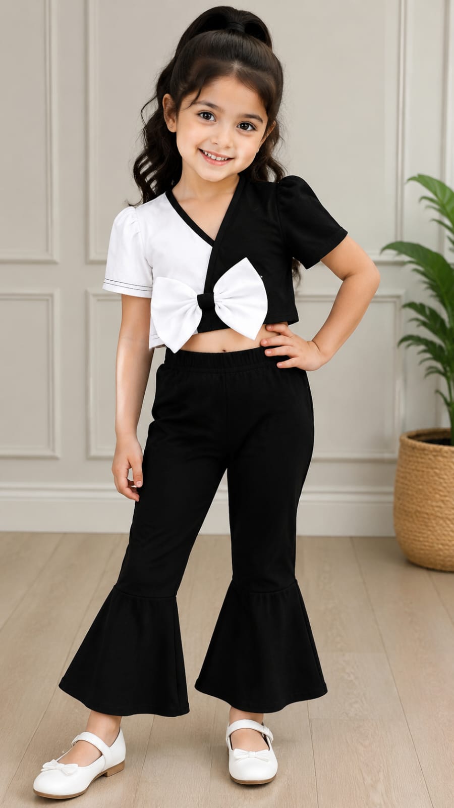 Girls Daisy Flare Top & Pant Set