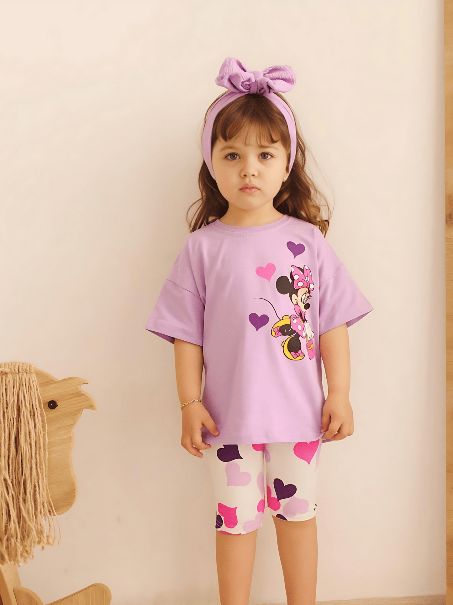 Kids Drop Shoulder Cartoon Printed Set - Childrengoods