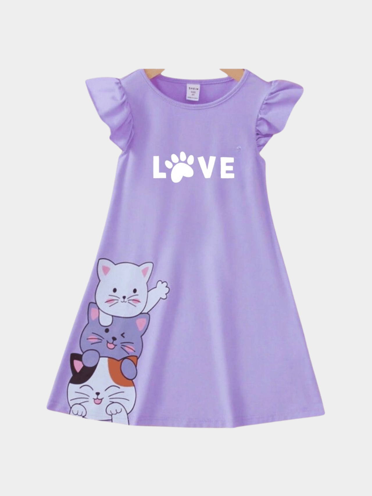 Love Floral Dress For Kid Girl (6mths - 6yrs) - Childrengoods