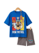 Boys Racing Graphic Tee & Navy Shorts Set