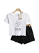 Kids Dad & Mom Printed T-Shirt & Shorts Set