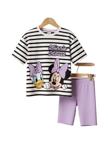 Girls Happiness Butterfly T-Shirt & Mint Shorts