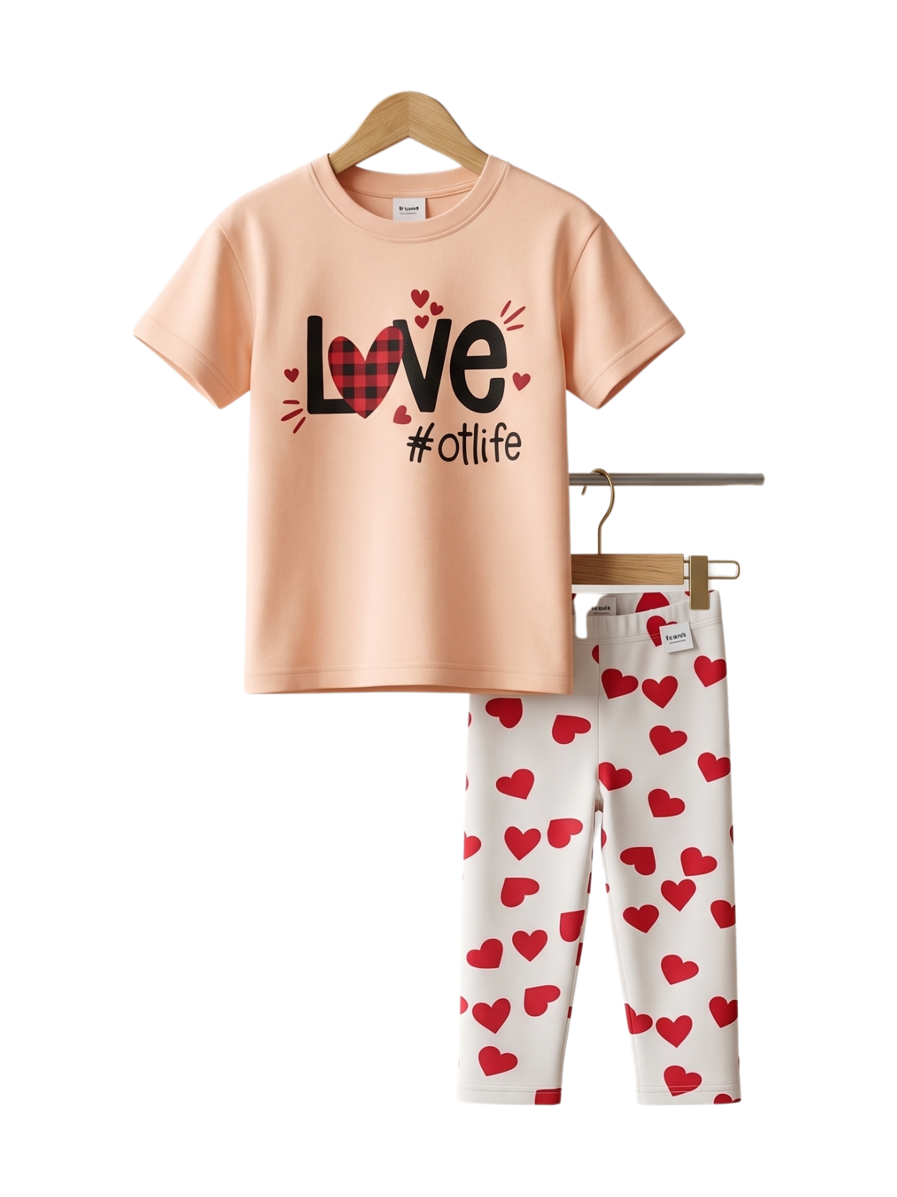 Kids Drop-Shoulder T-Shirt & Quarter Pant Set