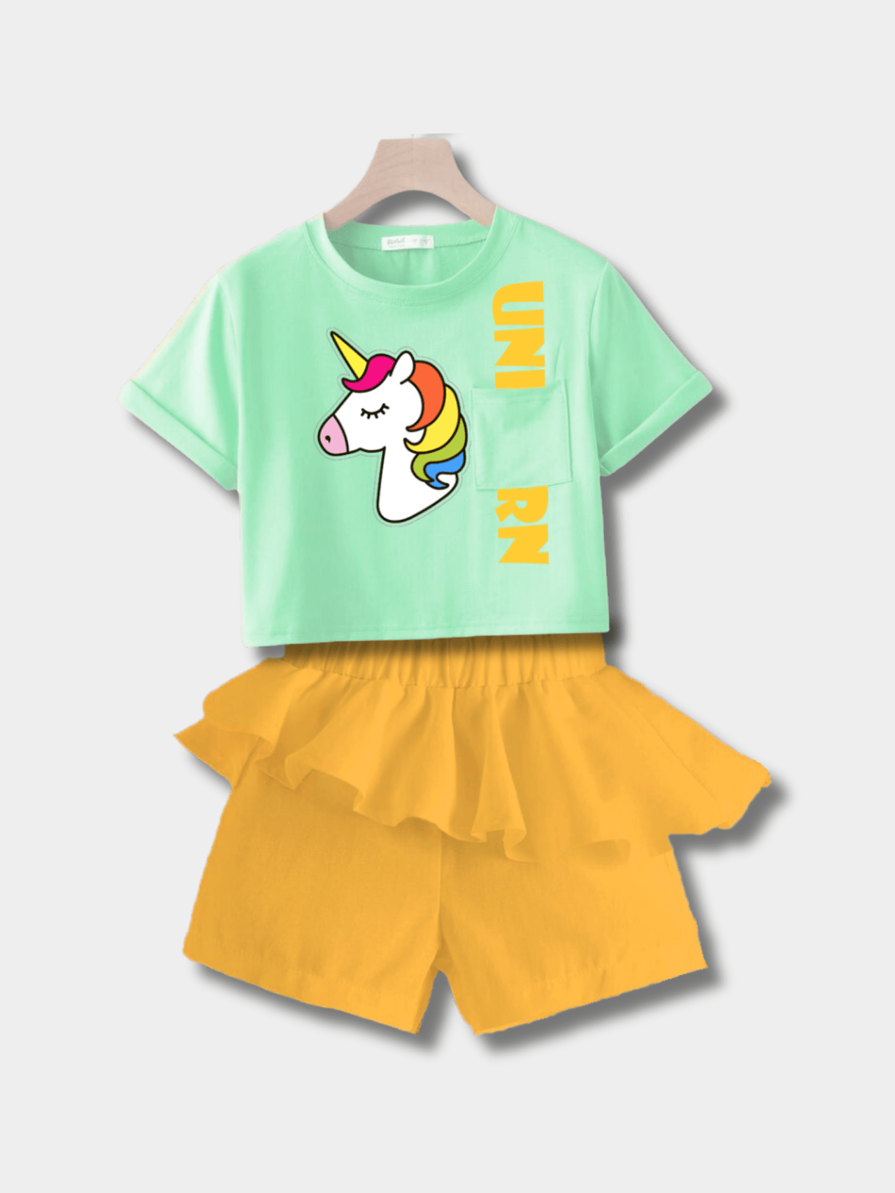 2 Piece Stylish Unicorn Set For Girl (6mths - 6yrs) - Childrengoods