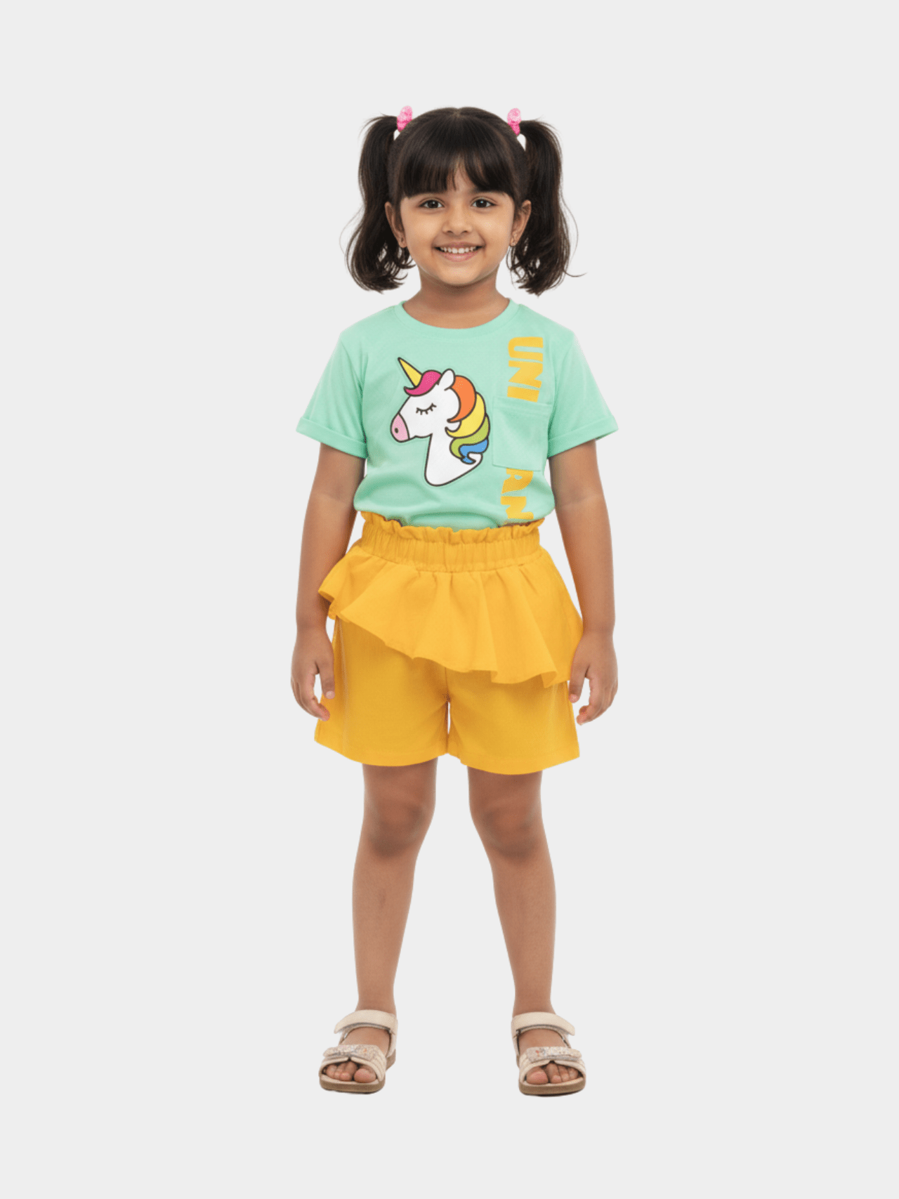 2 Piece Stylish Unicorn Set For Girl (6mths - 6yrs) - Childrengoods