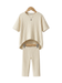 Girls Ribbed Flare Top & Pant Set
