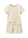 Kids ribbed T-Shirt & Shorts Set