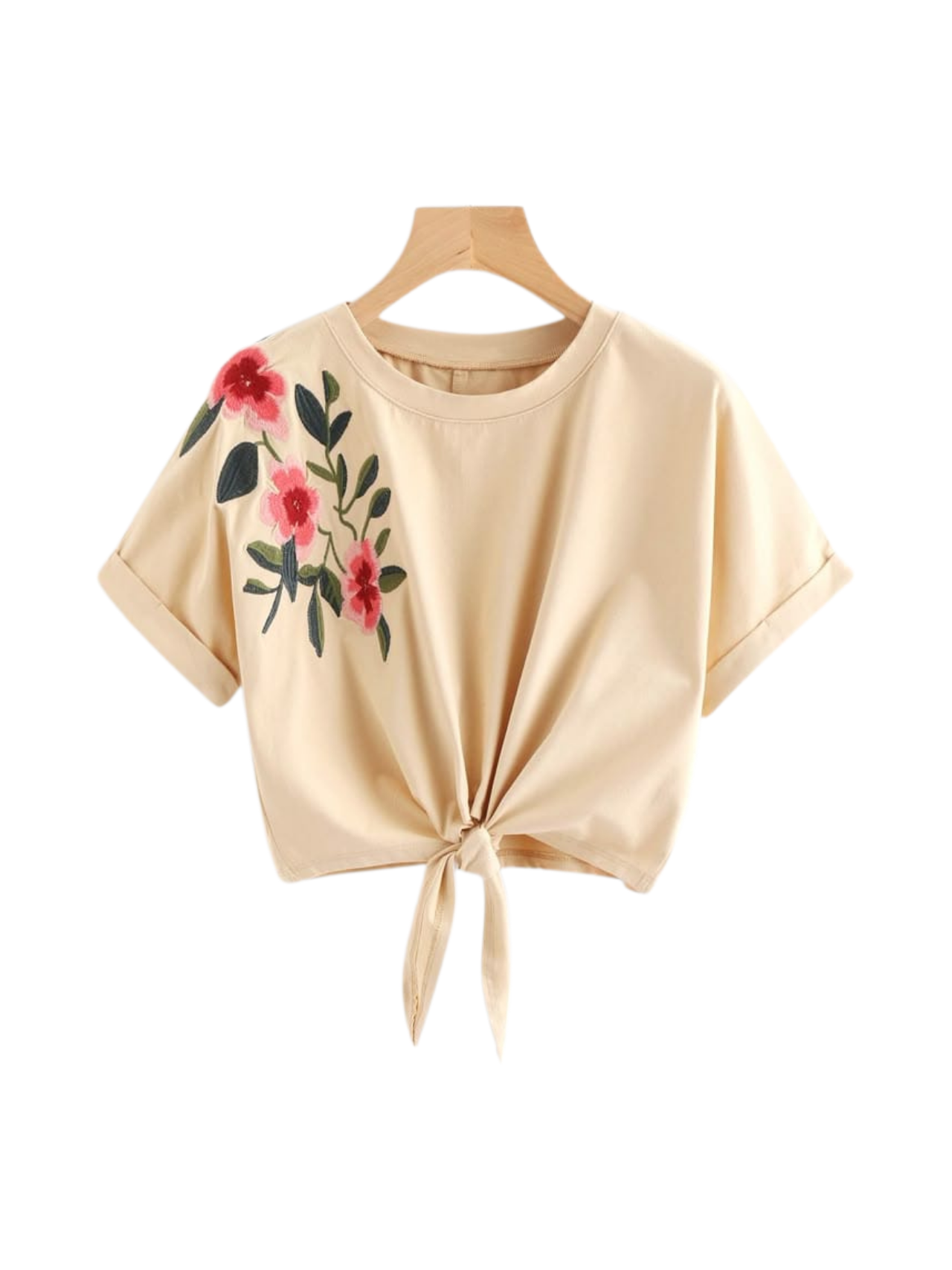 Girls Pink Tie-Front Open-Shoulder Knit Top