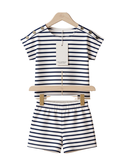 Girls Printed Step Two-Piece Set