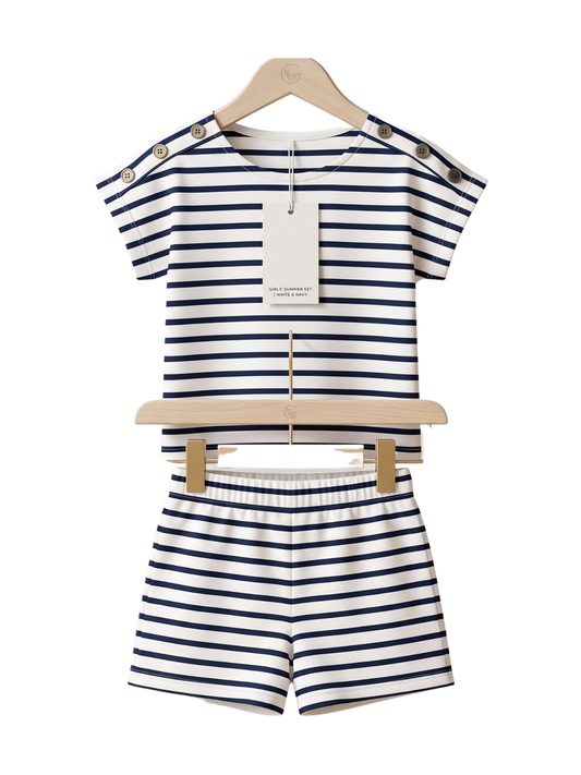 Girls Printed Step Two-Piece Set