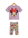 Girls Lavender Minnie Mouse T-Shirt & Bow Leggings