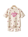 Kids Cherry Print Drop-Shoulder T-Shirt & Shorts