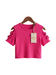 Girls Tie-Front Open-Shoulder Top