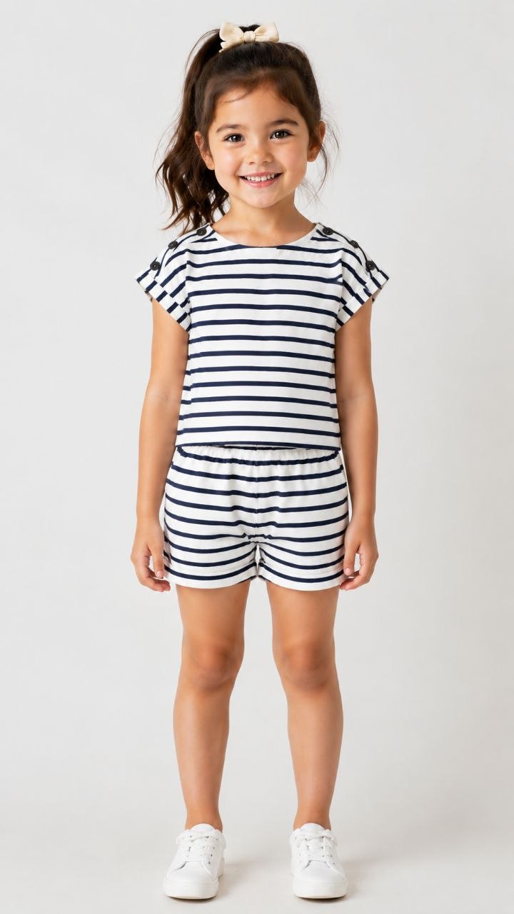 Girls Printed Step Two-Piece Set