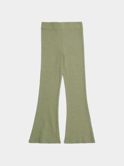 Kids Sage Green Flared Pants