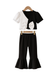 Girls Daisy Flare Top & Pant Set