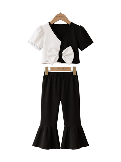 Girls Daisy Flare Top & Pant Set