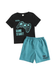 Kids Gaming Graphic T-Shirt & Knit Shorts Set