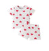 Kids All-Over Hearts Ribbed T-Shirt & Shorts Set