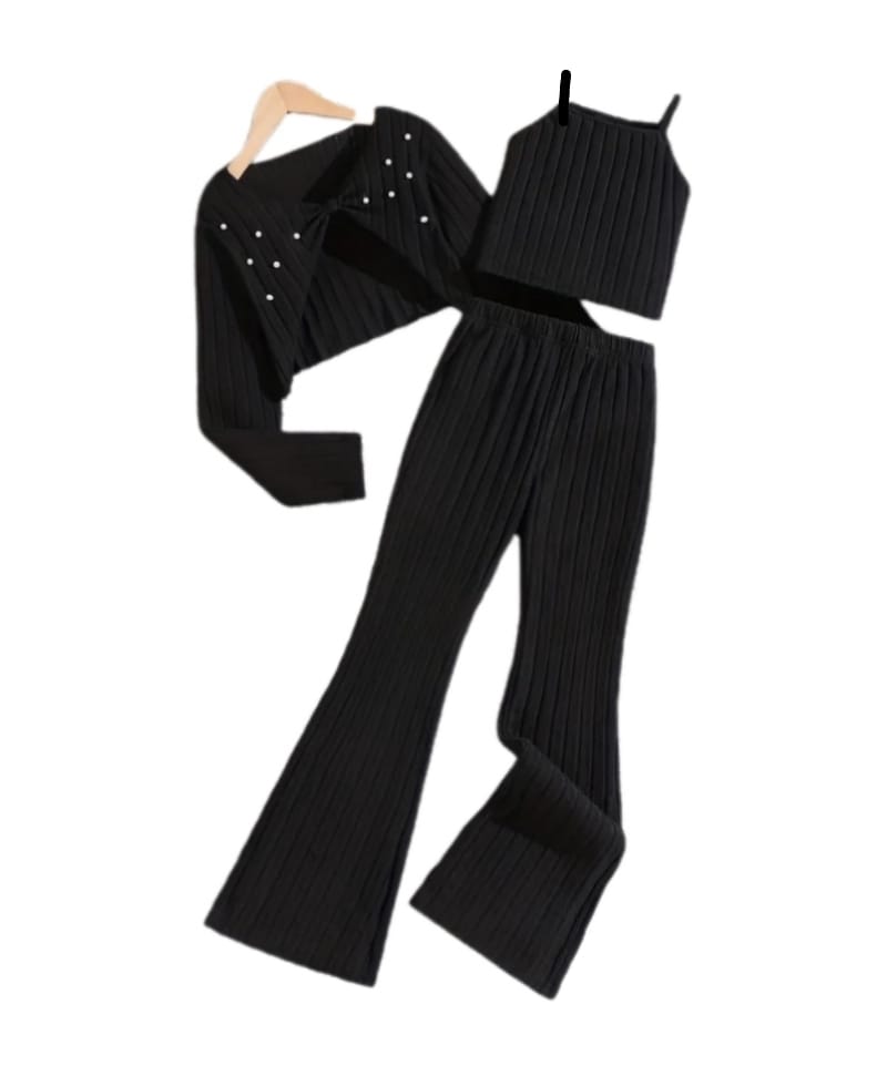 Girls Dance Crop Top & Black Biker Shorts