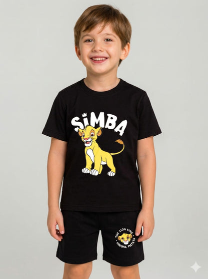 Boys Lion King Simba T-Shirt & Shorts Set
