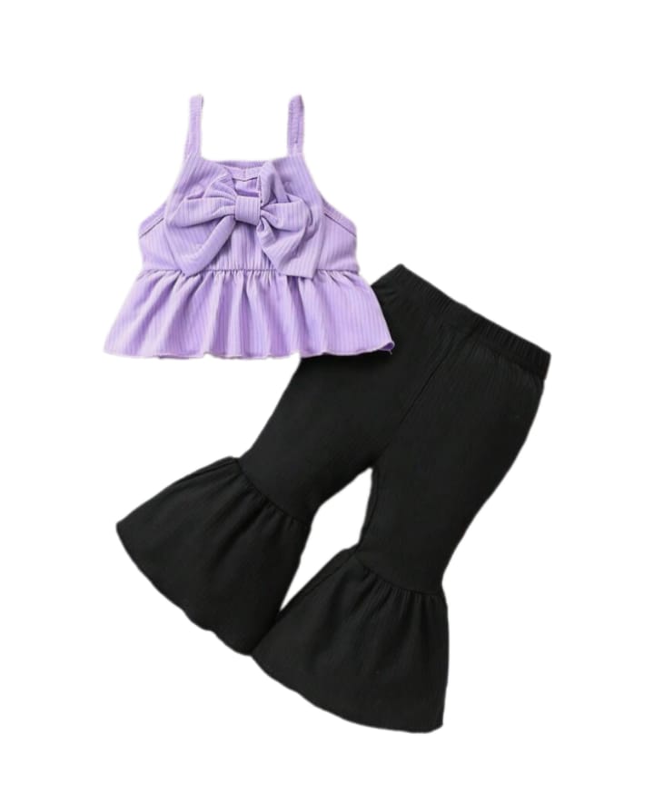Girls Ribbed Flare Top & Pant Set  1 year to 14 years