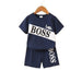 Kids littol boss print T-Shirt & Shorts Set