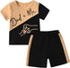 Kids dad + Me printed lT-Shirt & Shorts Set