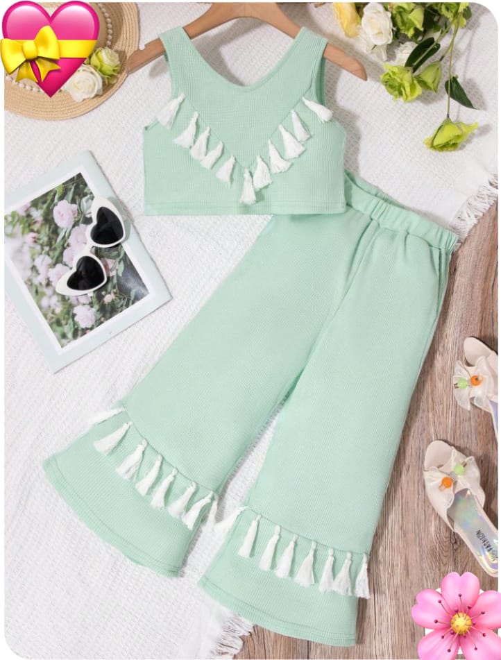 Girls  Ribbed Flare Top & Pant Set  1 year to 14 years (Copy)