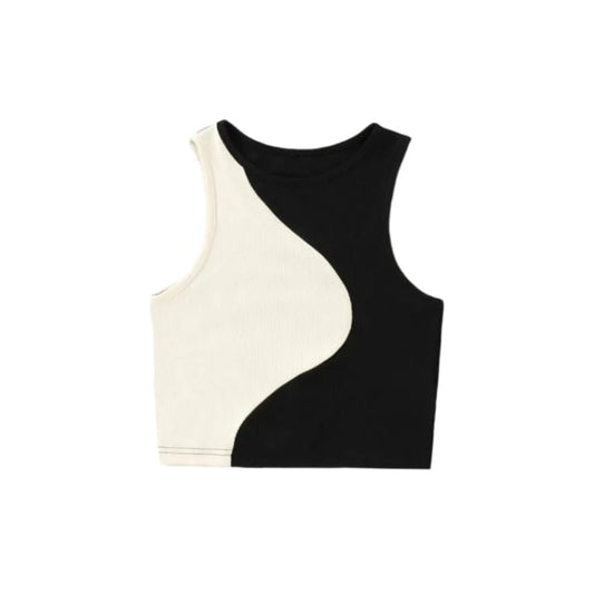 Girls  white and black  contast Top &  stylish