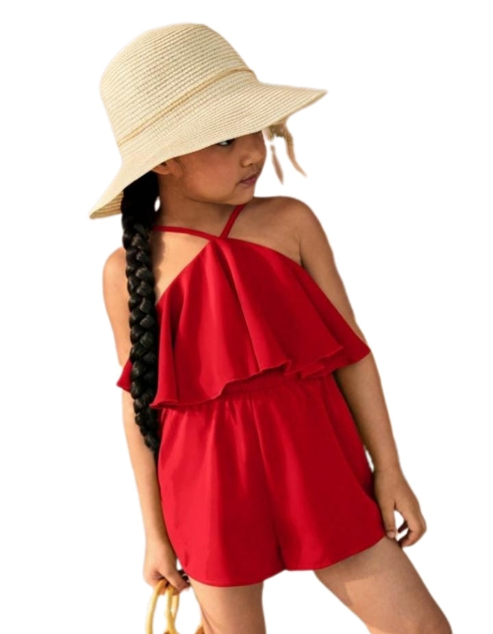 red Tassel Crop Top & Shorts Set 6 month to 8 years