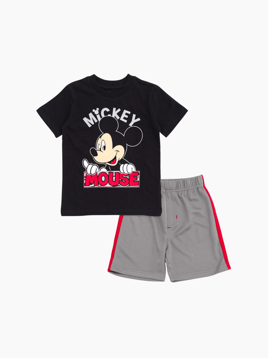 Boys Micky Mouse T-shirt & Shorts Set - Childrengoods
