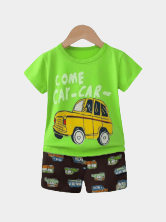 Car T-shirt Set (6mths - 6yrs) - Childrengoods