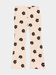 Girls' Beige & Black Daisy Ribbed Flared Pants - Childrengoods
