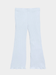 Girls Light Blue Ribbed Flare Leggings (3yrs - 12yrs) - Childrengoods