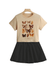 Girls T-shirt & Skirts Set - Childrengoods