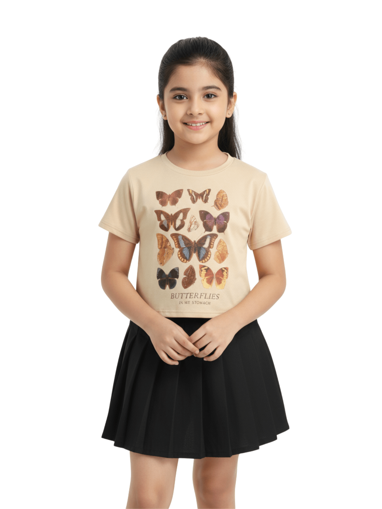Girls T-shirt & Skirts Set - Childrengoods