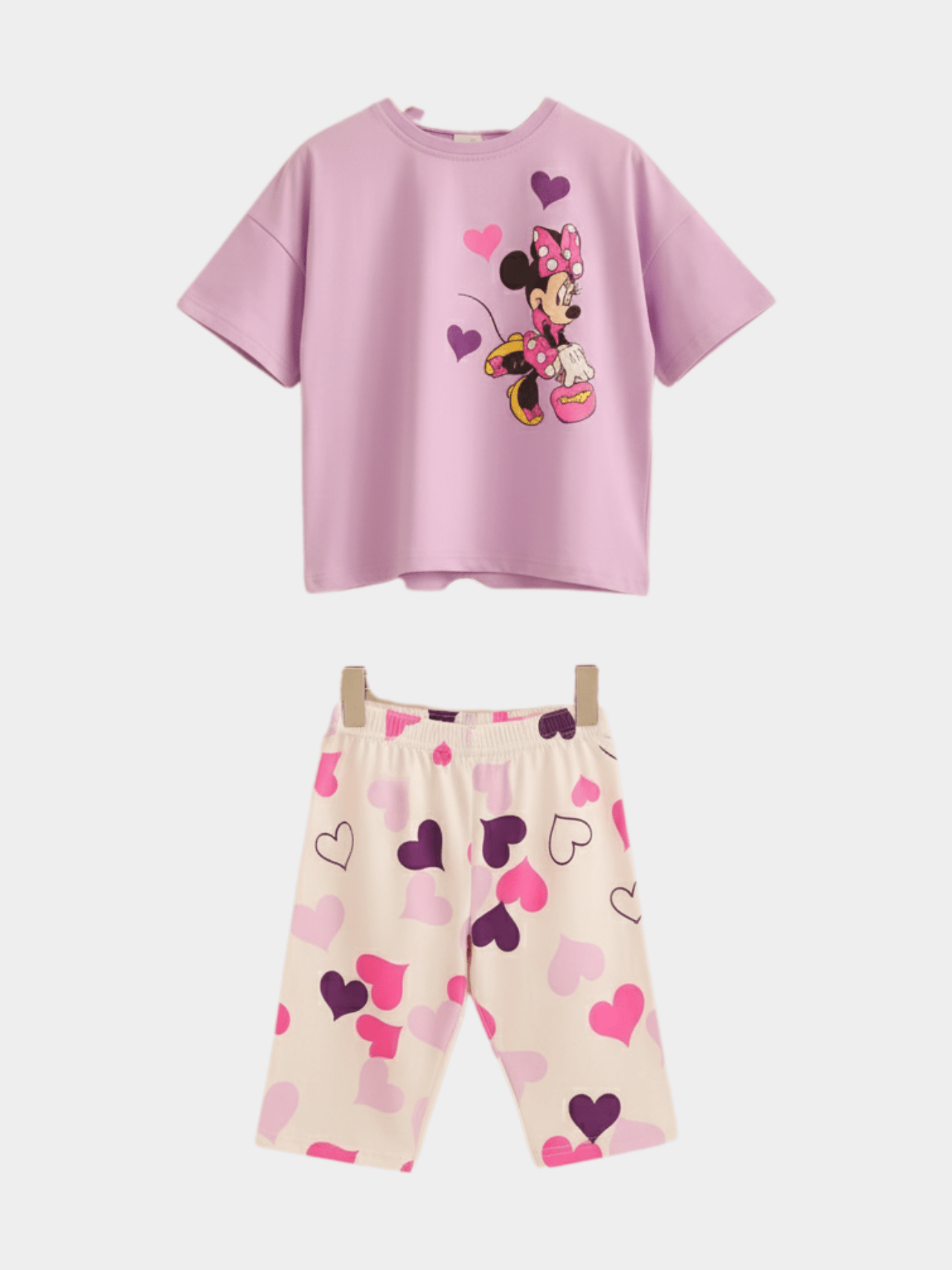Kids Drop Shoulder Cartoon Printed Set - Childrengoods