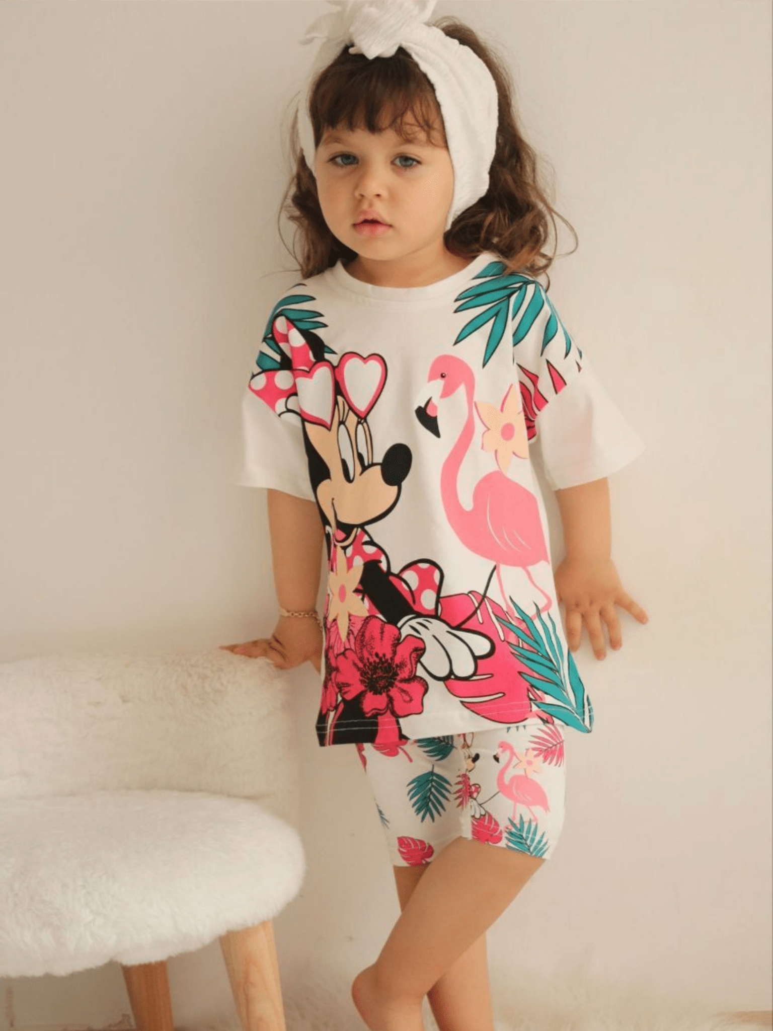 Kids Girls 2pcs Character Printed Set - Childrengoods