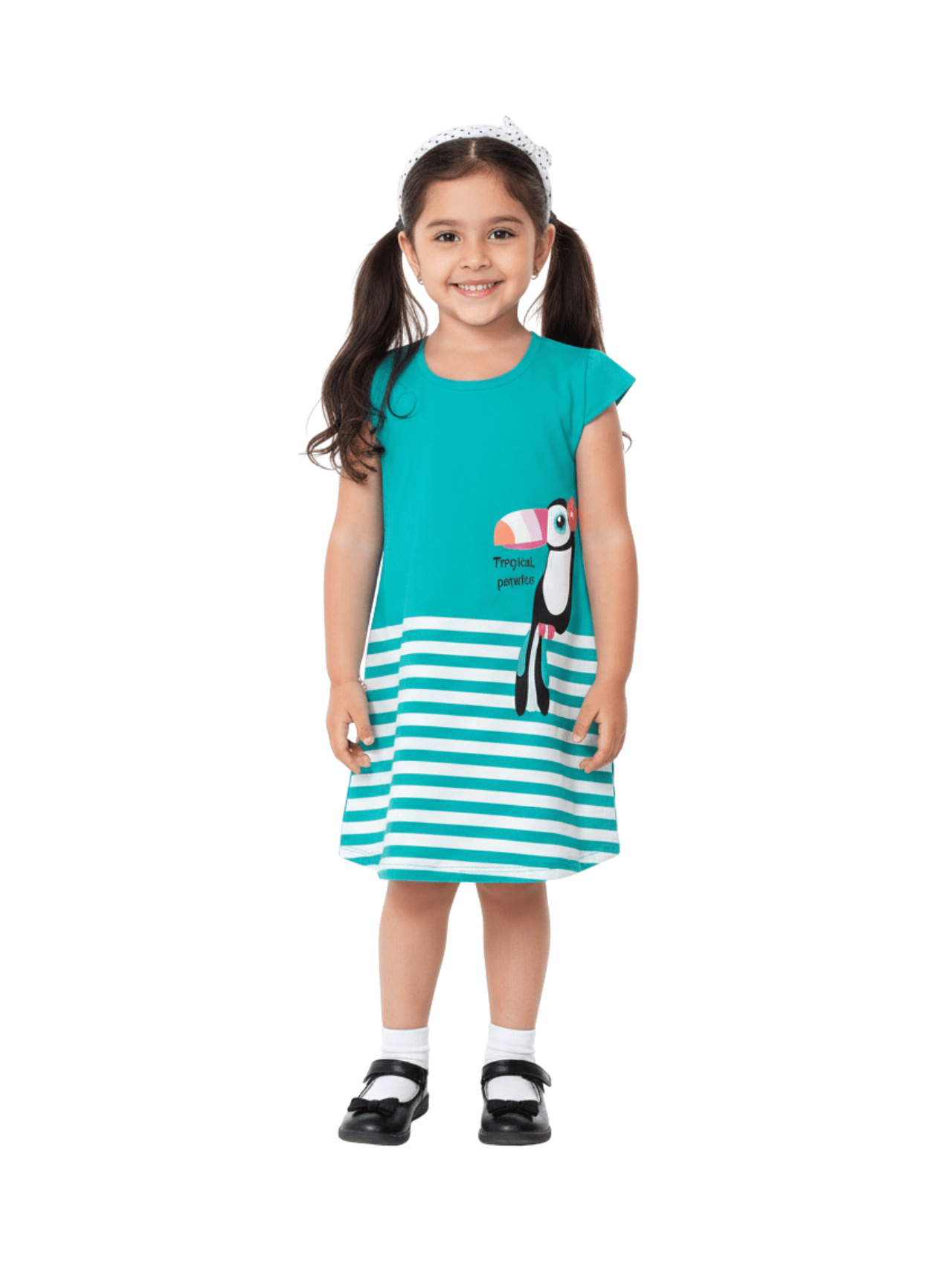Kids Girls Printed Dresses - Childrengoods