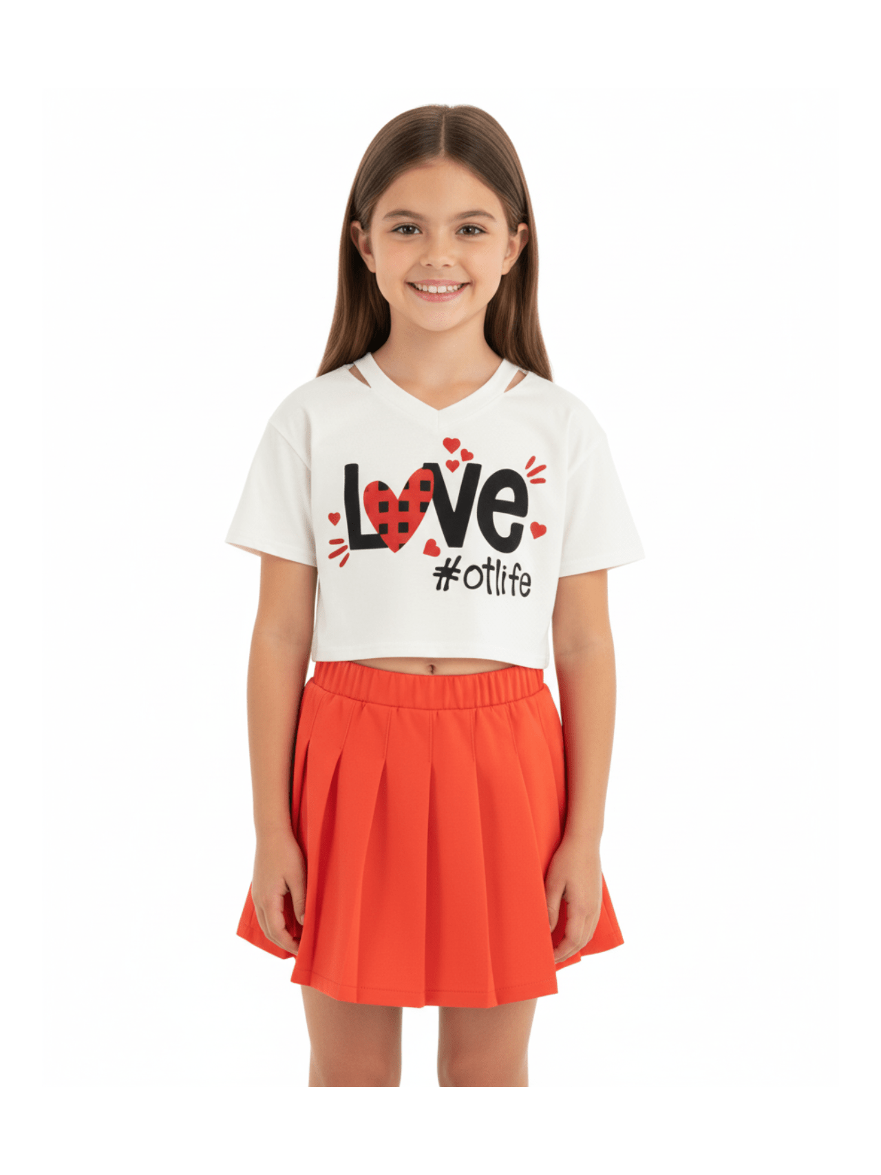 Kids Girls Stylish Skirt Set - Childrengoods