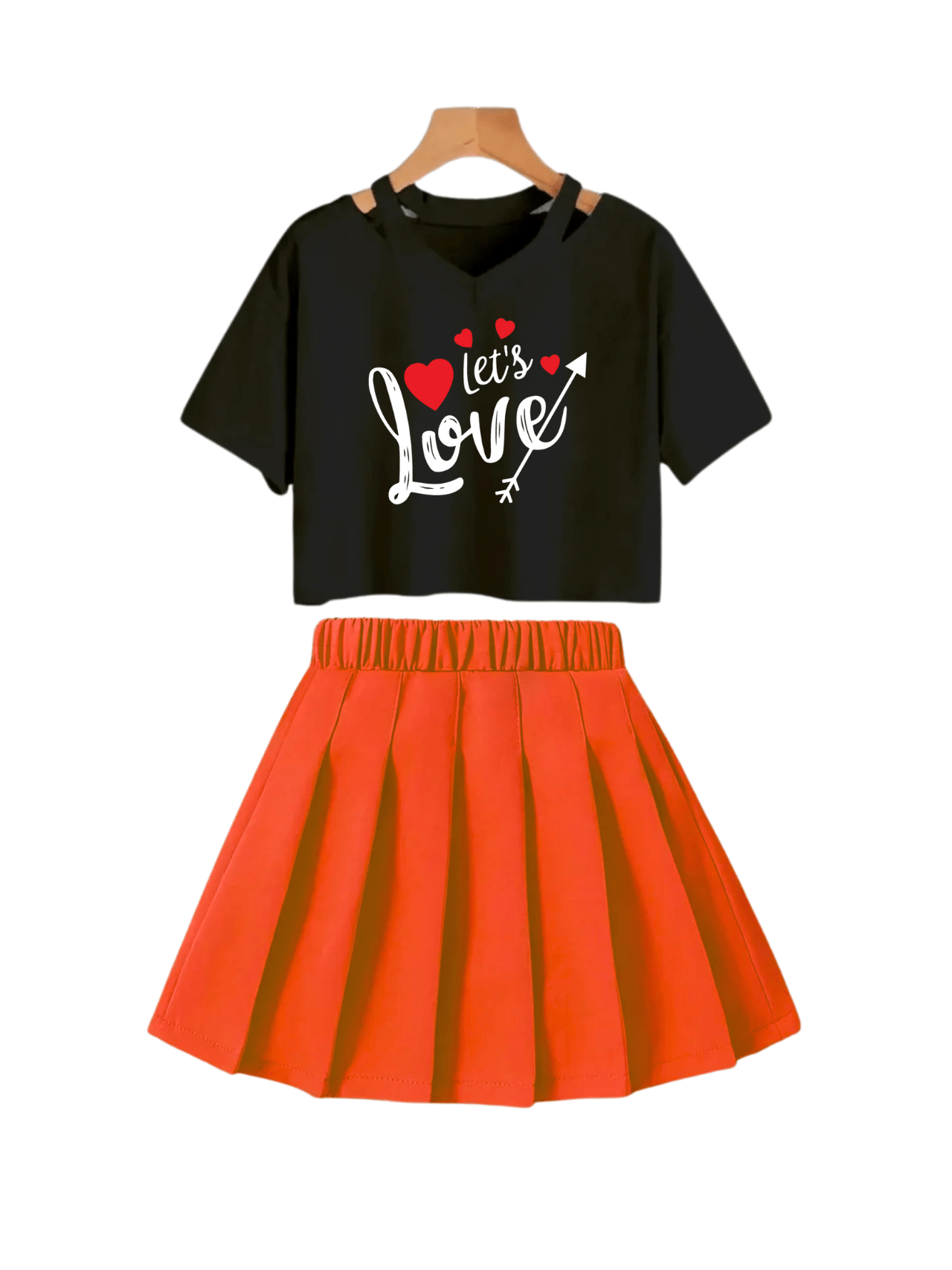 Kids Girls Stylish Skirt Set - Childrengoods