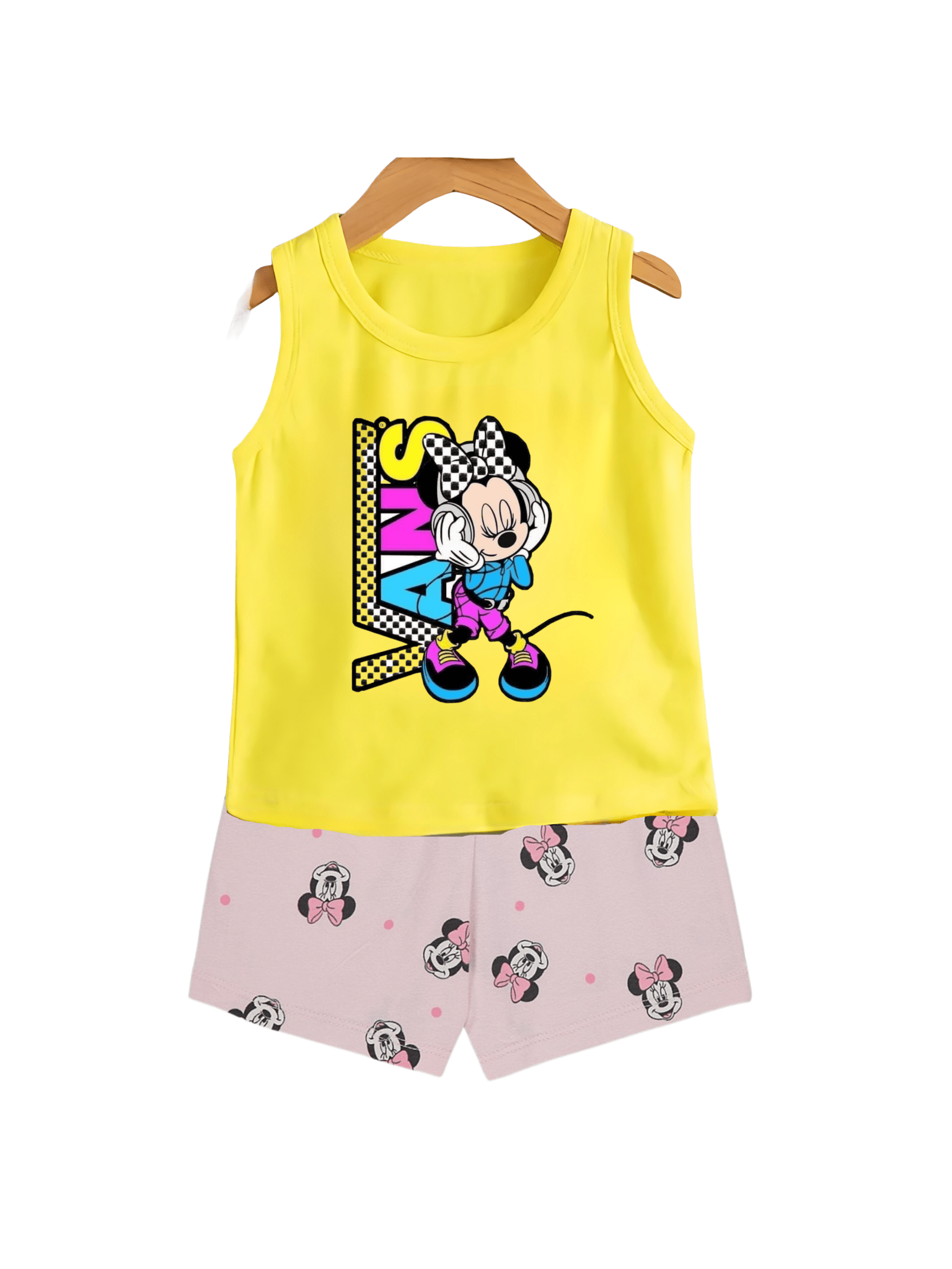 Kids Printed Yellow Color T-shirt Set (6mths - 12yrs) - Childrengoods