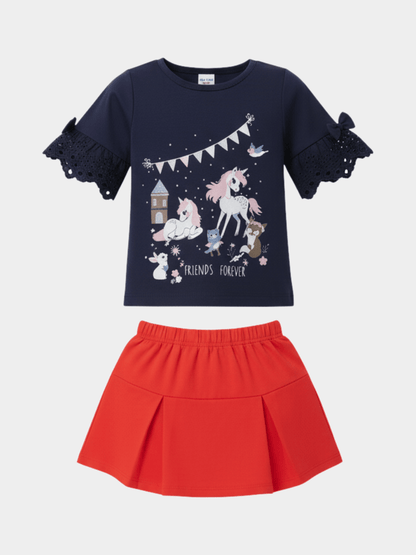 Kids Stylish Skirt set (6mths - 6yrs) - Childrengoods