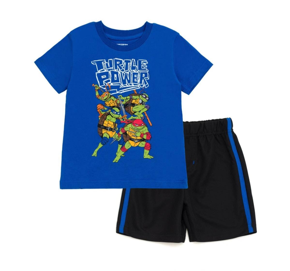 Kids  turtle power printed T-Shirt & Shorts Set for 6 month to 8 years